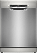 Bosch Geschirrspüler Serie 4, 60cm Freistehend, Besteckschublade, Rackmatic, AutoTüröffnung, Intensivreinigung, Anti-Fingerprint, Edelstahl, AquaStop
