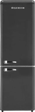 WOLKENSTEIN Kühl-Gefrierkombination 250L, Schwarz, Leise 41 dB, LED-Beleuchtung