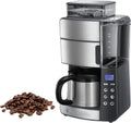 Russell Hobbs Kaffeemaschine mit Mahlwerk und Thermokanne, einstellbare Mahlgrade, digitaler Timer