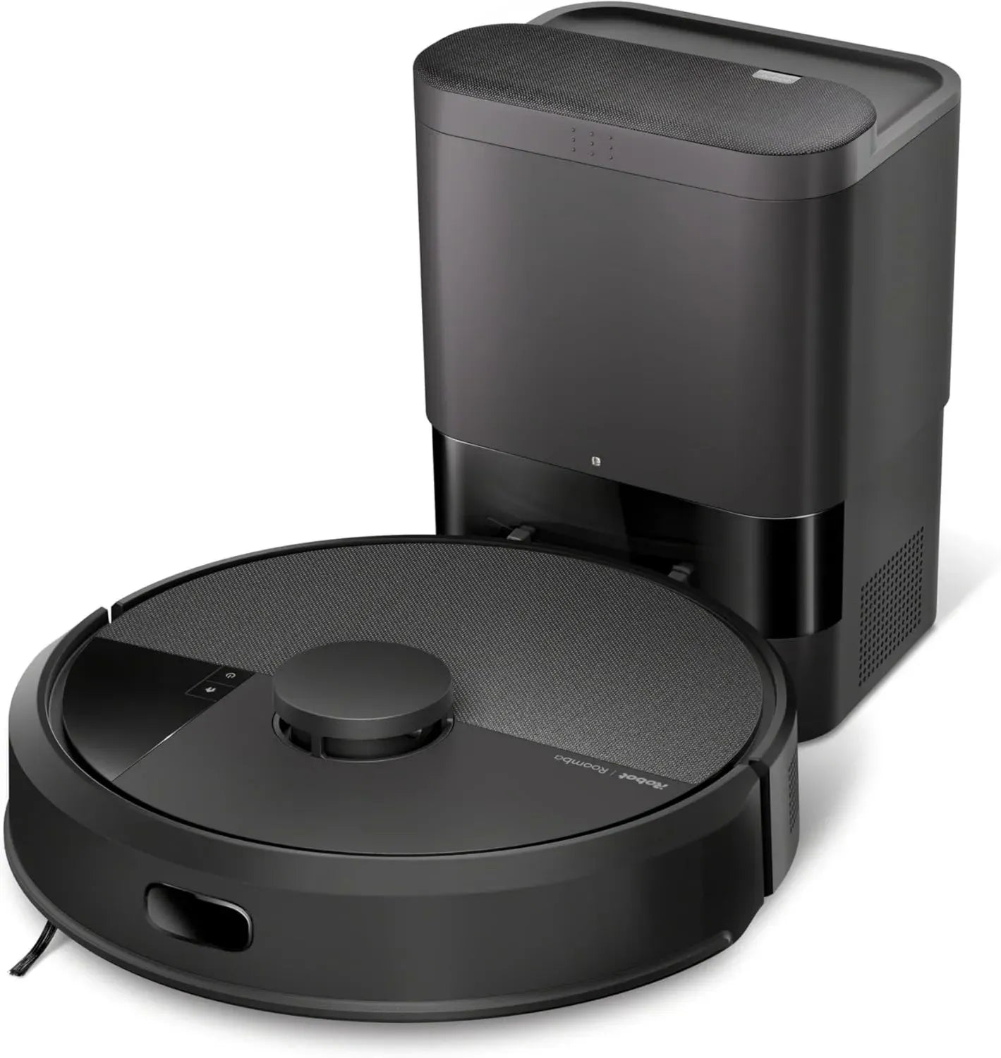 iRobot Roomba 105 Combo mit Auto-Entleerungsstation – 75 Tage automatische Reinigung – Saugen & Wischen – LiDAR-Navigation – 7000Pa Saugkraft – 120 Min. Laufzeit – SmartScrub – Hindernisausweichung – App-gesteuert – Schwarz