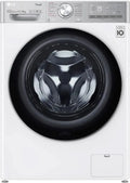 LG Electronics AI DD Waschtrockner V9WD128H2 – 12 kg Waschkapazität, 8 kg Trockenkapazität, 1400 U/min, Dampffunktion, Weiß