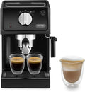 De'Longhi ECP 31.21 – Siebträgermaschine mit Aluminiumfinish, Manuelle Milchschaumdüse, Für ESE-Pads, 1,1 l, Schwarz