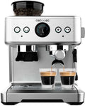 Cecotec Barista Maestro Espressomaschine, 2250 W, 20 Bar, integrierte Mühle, Manometer, Dual-Thermoblock, Dampfgarer
