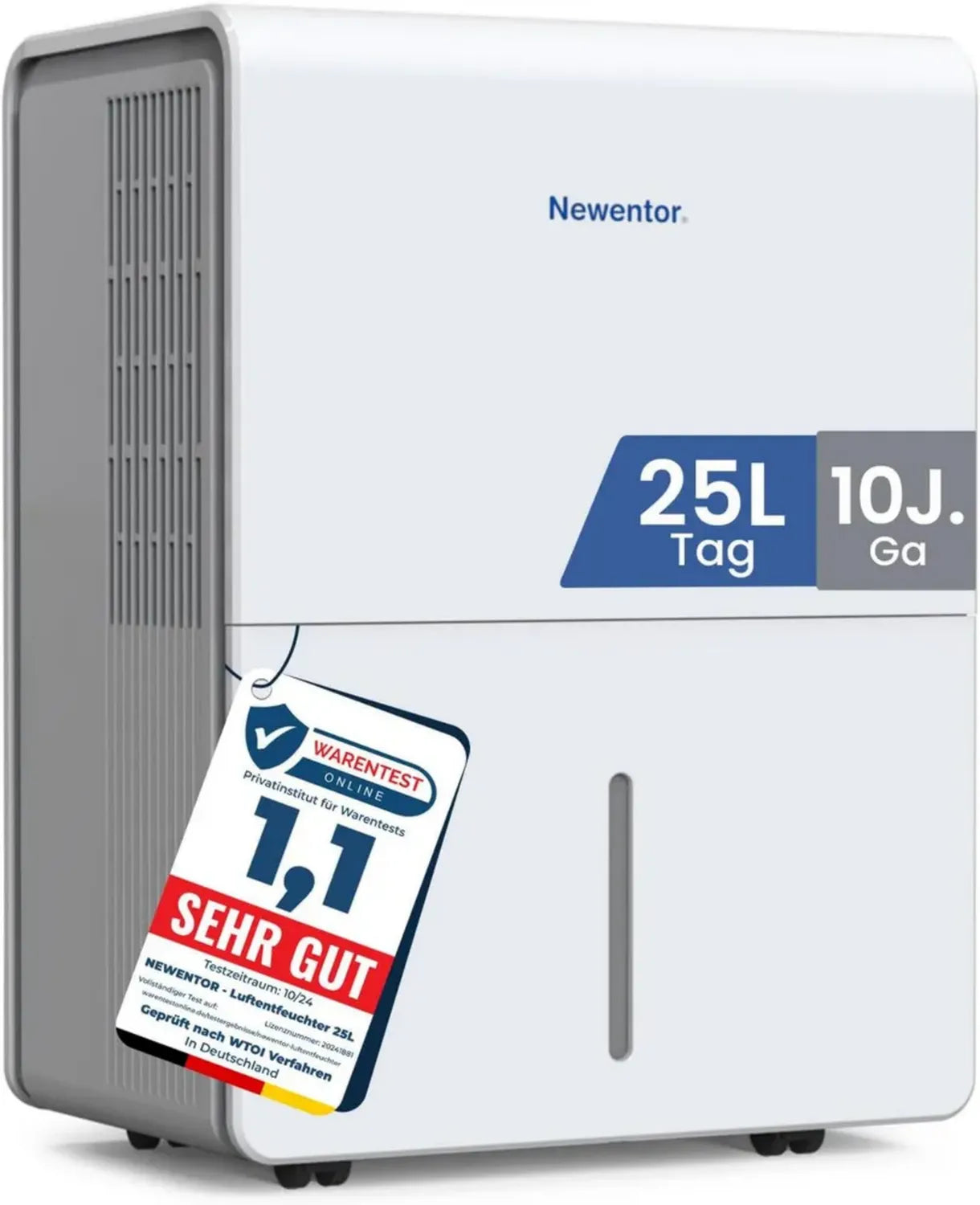 Elektrischer Luftentfeuchter 25L für große Räume mit Timer und Ablaufschlauch