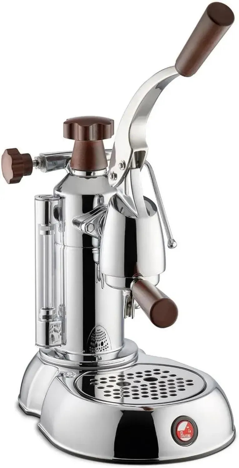 La Pavoni Hebel-Kaffeemaschine 0,8l aus Edelstahl - Smeg Stradivari Europiccola Lusso