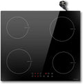 NOXTON 60cm Induktionskochfeld mit 4 Zonen – Autarkes Kochfeld mit 3500W, Touchbedienung, 9 Leistungsstufen, Timer und Sicherheitsfunktionen