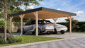 Karibu Holz-Carport mit Wahlweise Einem oder Zwei Stellplätzen und Seitenwänden