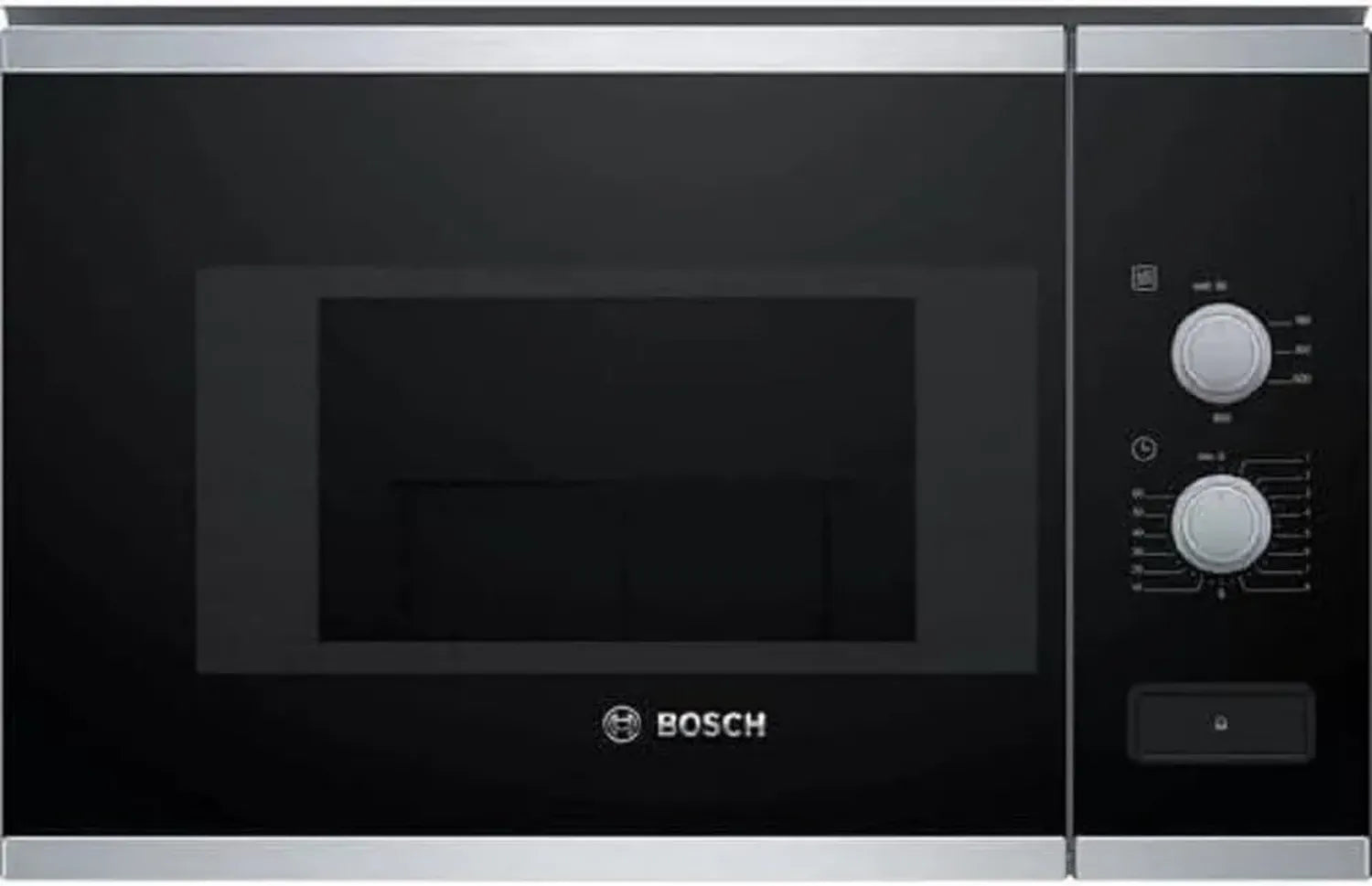 Bosch Einbau-Mikrowelle BFL520MS0, 20L, 800W, Schwarz/Edelstahl, Grillfunktion