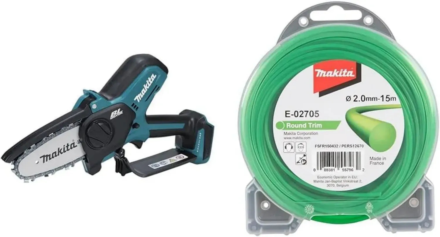 Makita 18V Akku-Astsäge DUC101Z & E-02705 Trimmerfaden 2,0mm x 15m (ohne Akku und Ladegerät)