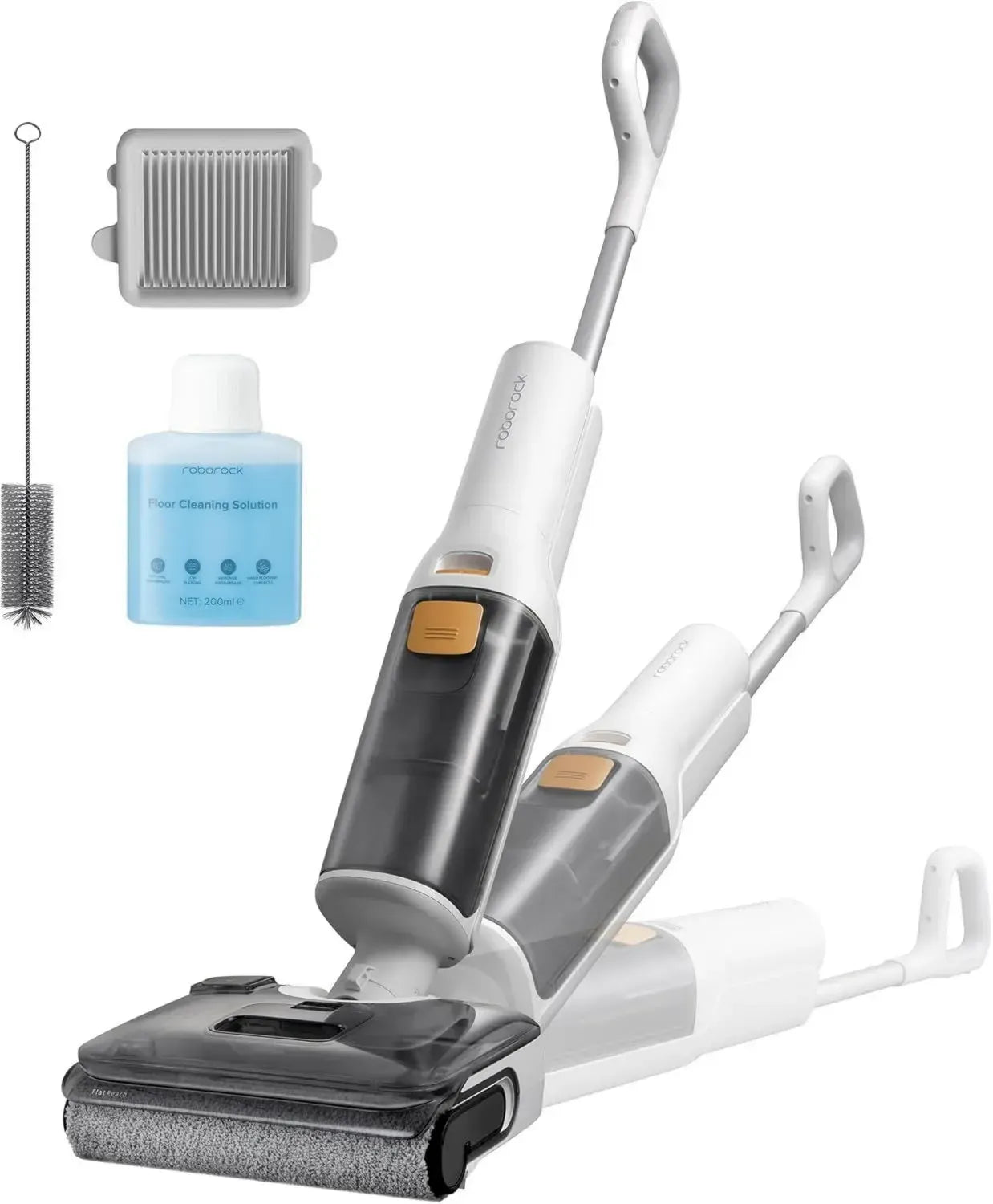 Roborock F25 GT Kabelloser Nass-Trockensauger, Lay-Flat Design, Hochtemperatur-Selbstreinigung, 20.000 Pa Saugkraft, Anti-Tangle Technologie für Hartböden