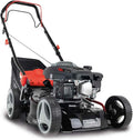 Scheppach Benzin-Rasenmäher MS150-42 mit 3,5 PS, 42 cm Schnittbreite, Radantrieb, robustem Stahlgehäuse, Mulch- und Reinigungsfunktion, 45-Liter-Fangkorb, 7-facher Höhenverstellung