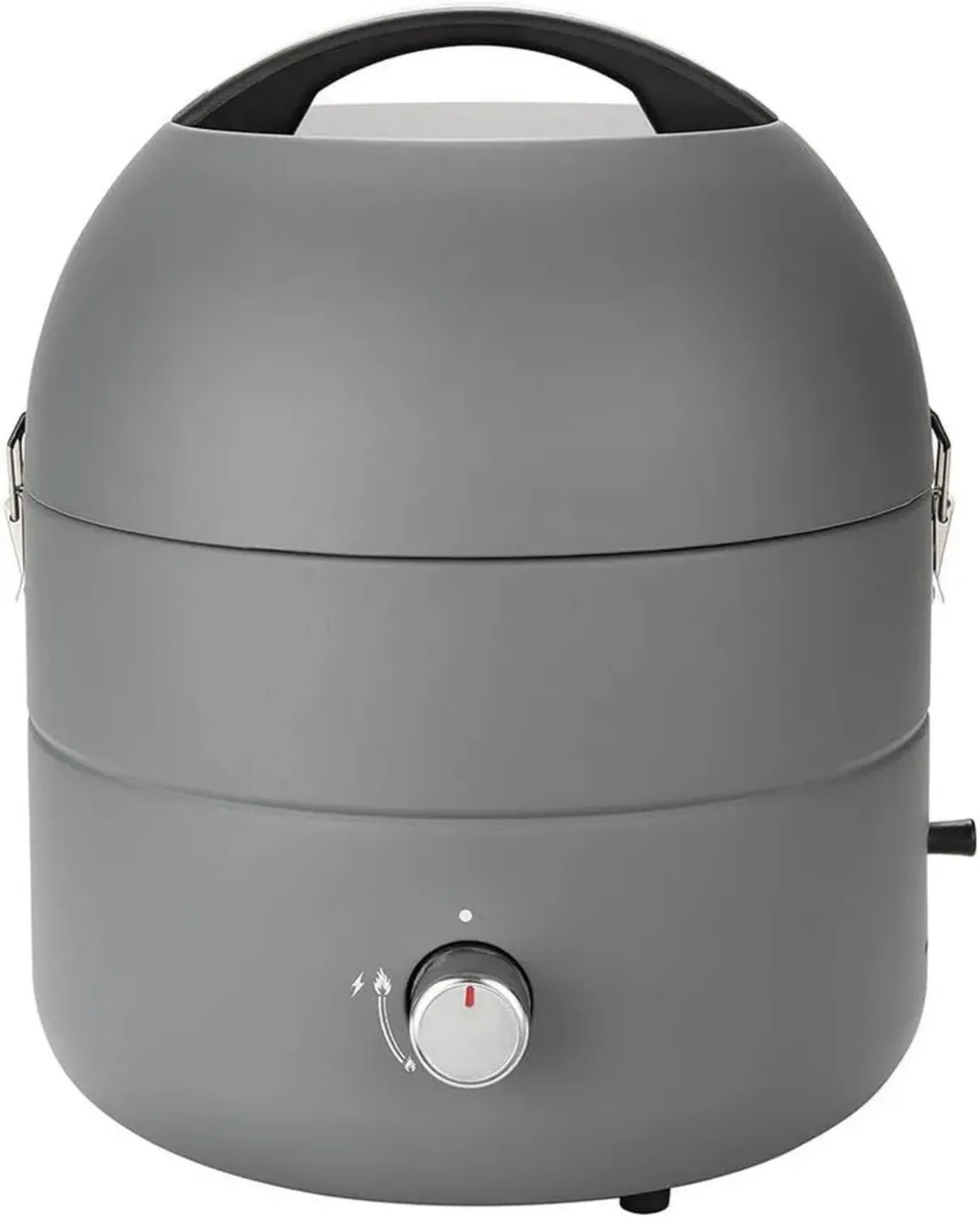 TAINO Tragbarer Gasgrill Tischgrill Edelstahl für Camping BBQ Grau