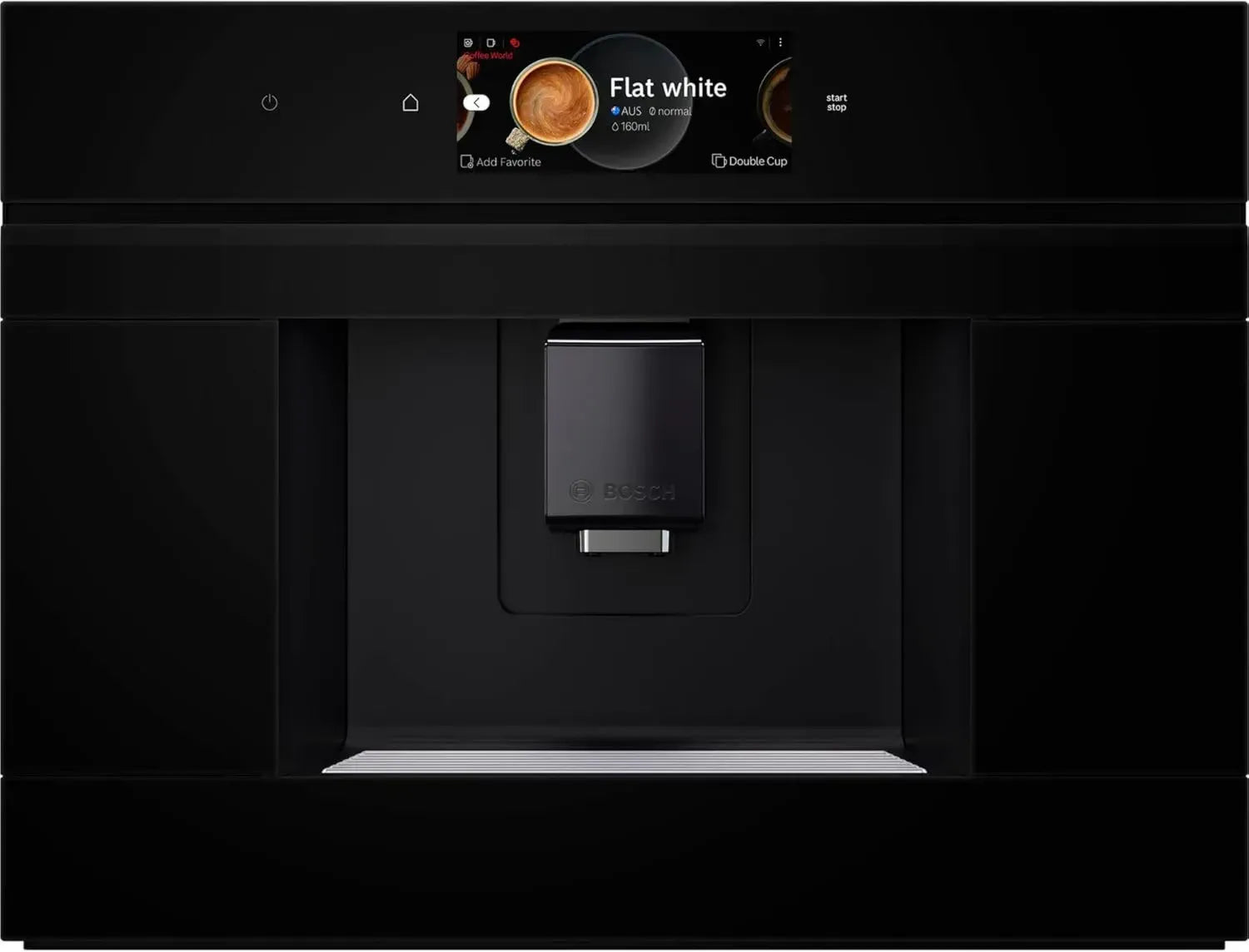 Bosch Serie 8 Kaffeevollautomat, 45,5x59,4cm, Leises Keramikmahlwerk, autoMilk Clean, 2,4L Wassertank, Schwarz