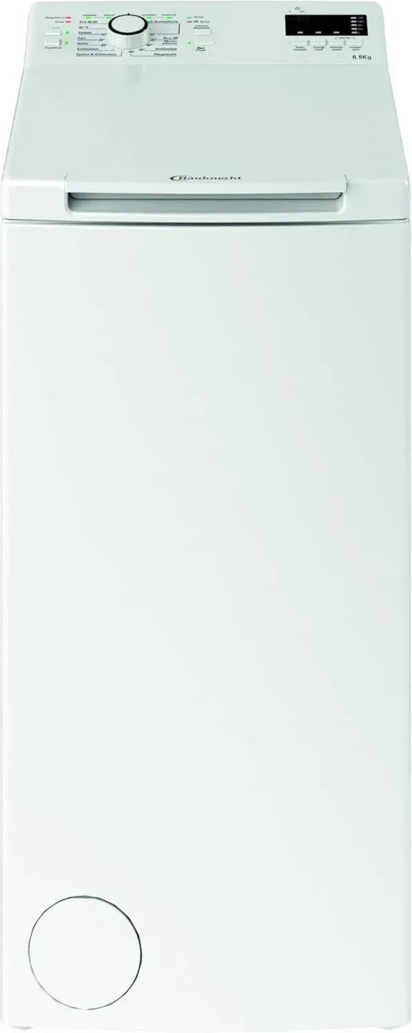 Bauknecht WMT Eco Star 6524 Di N Toplader Waschmaschine - 6,5 kg, 1151 U/min, Antifleckenprogramm, FreshFinish, Startzeitvorwahl, SoftOpening, Kurzprogramm 30 Min, 15° Green & Clean