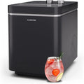 Klarstein Eiswürfelmaschine - Schnelle 12 kg Produktion, Zwei Größenoptionen, Selbstreinigung, Perfekt für Küche und Bar, 150W, Schwarz