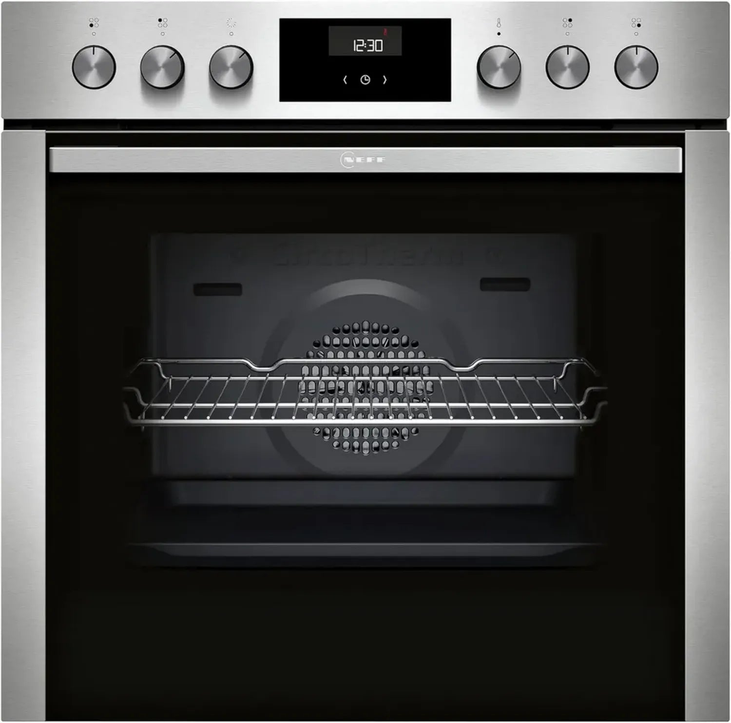NEFF Einbauherd N50 mit CircoTherm, 7 Heizarten, LCD Display, versenkbare Knöpfe, EasyClean, Made in Germany