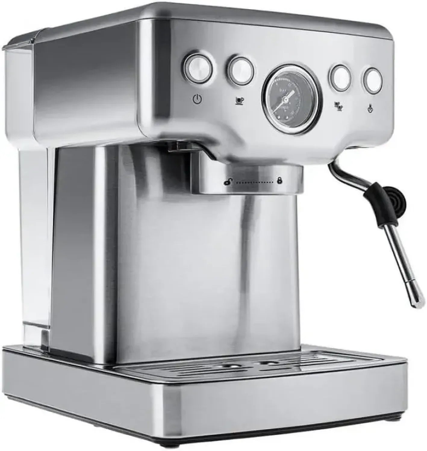 KARACA Kaffeevollautomat 1353, 1350W, 20 Bar, 1,8L Tank, integrierter Tassenwärmer, Milchaufschäumer, für Espresso, Cappuccino & Latte