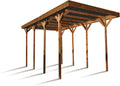 Geräumige Holzüberdachung für Wohnmobil, 32,3 m² – 800 x 404 x 395 cm – Cerland