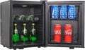 Kompakter METRO Minibar-Kühlschrank, 25L, LED-Licht, Leise, Schwarz