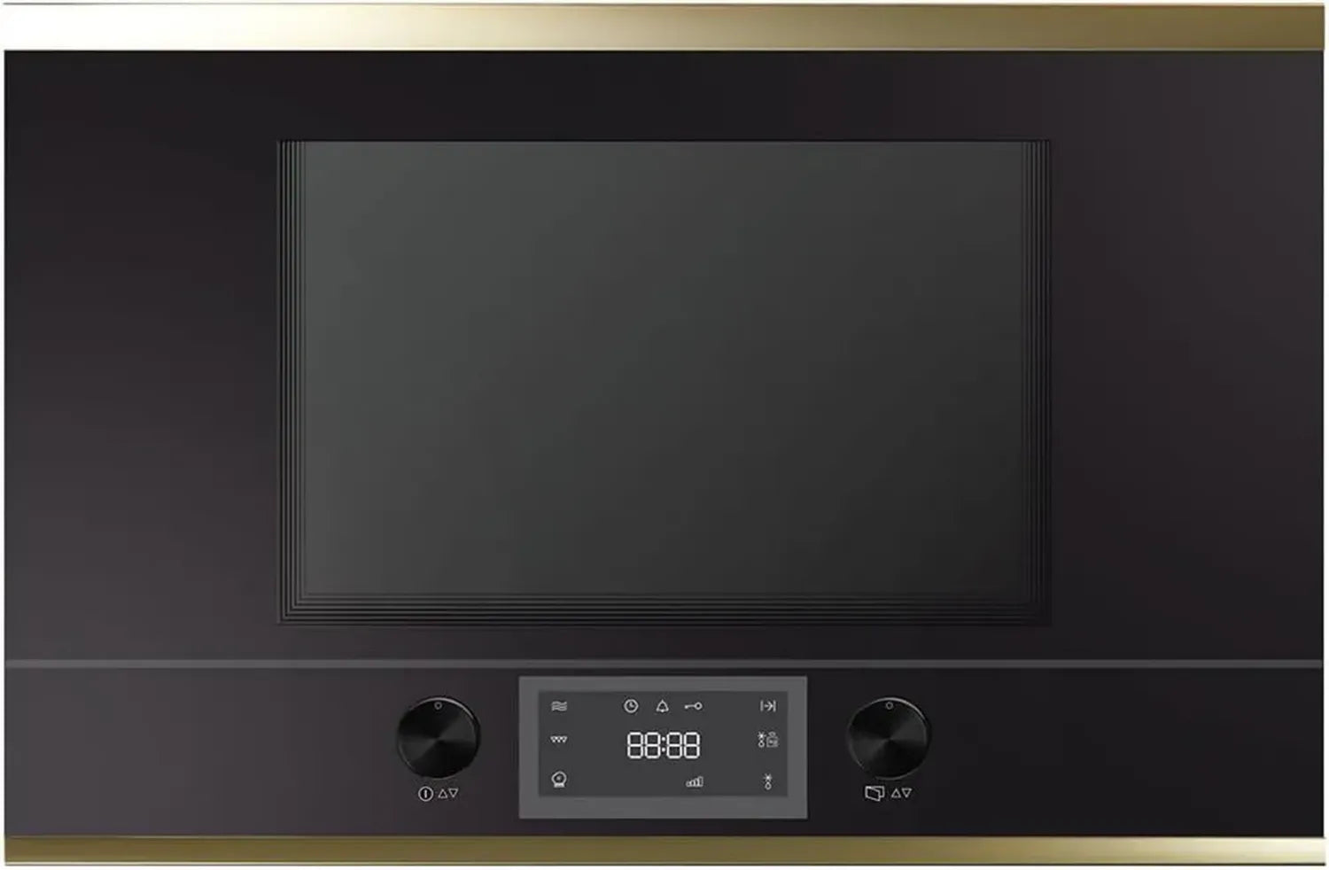 Küppersbusch ML6330.0S4 Einbaumikrowelle mit Glasfront, Schwarz