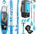 Bluefin Cruise Premium SUP-Set: Aufblasbares Paddleboard für Erwachsene mit Rucksack, Fiberglas-Paddel und Pumpe | 5 Jahre Garantie