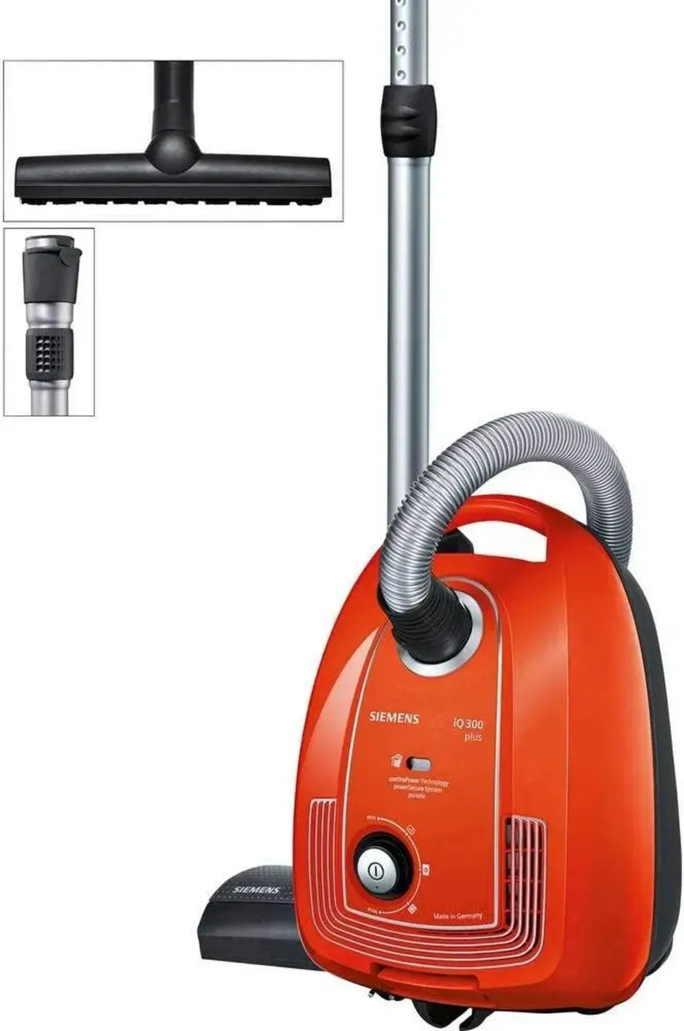 Siemens Bodenstaubsauger iQ300, 750W, mit Beutel, Hygiene-Filter, für Parkett/Teppich, langes Kabel, rot