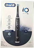 Oral-B iO 6N Wiederaufladbare Elektrische Zahnbürste, Schwarz, mit 2 Ersatzbürsten und Reiseetui, inkl. Pro-Expert Zahnpasta