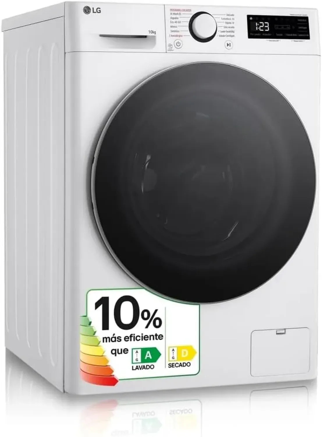 LG Serie 600 Wasch-Trocken-Kombination, AI Direct Drive, Turbowash 360°, 9/6 kg, 1400 U/min, effizienter als A/D, Weiß