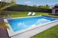KWAD Komplettset Styropor Pool mit Edelstahlleiter 800x400x150 cm inkl. Sandfilter
