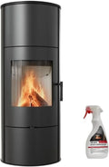 Kratki Rollo Stahlkaminofen, Raumluftunabhängig, 7 kW, Freistehend, Blass Verkleidung, BImSchV 2, 150 mm, EEK A, Staubauslass