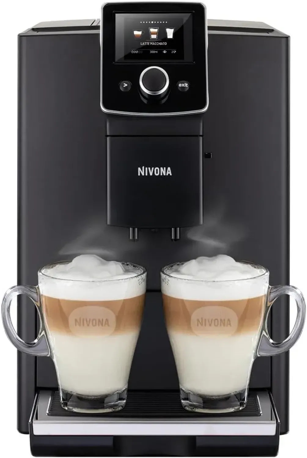 Nivona Kaffeevollautomat NICR820, Schwarz/Chrom, One-Touch-System mit Aroma Balance
