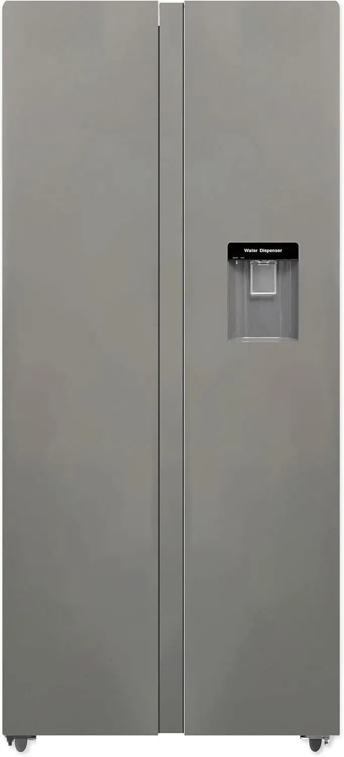 PKM SBS436NFWDIX, 450L Side-by-Side Kühl-Gefrierkombination, Edelstahl, Wasserspender, No Frost, 41 dB