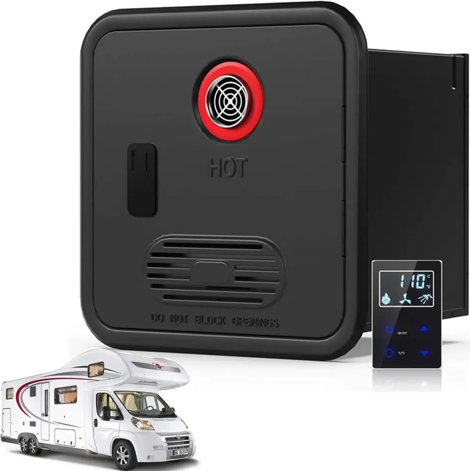 Camping Gas-Durchlauferhitzer 12V, 55.000 BTU, 3,9 GPM, ideal für hohe Lagen