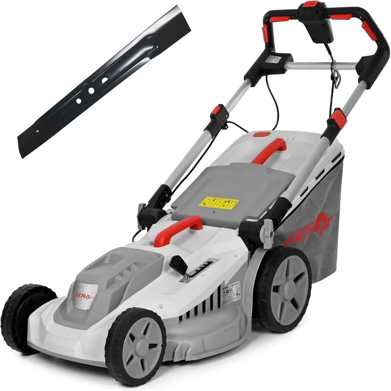 Leistungsstarker Elektro-Rasenmäher, 2000W, variabler Schnitt, 43cm inkl. Zubehör