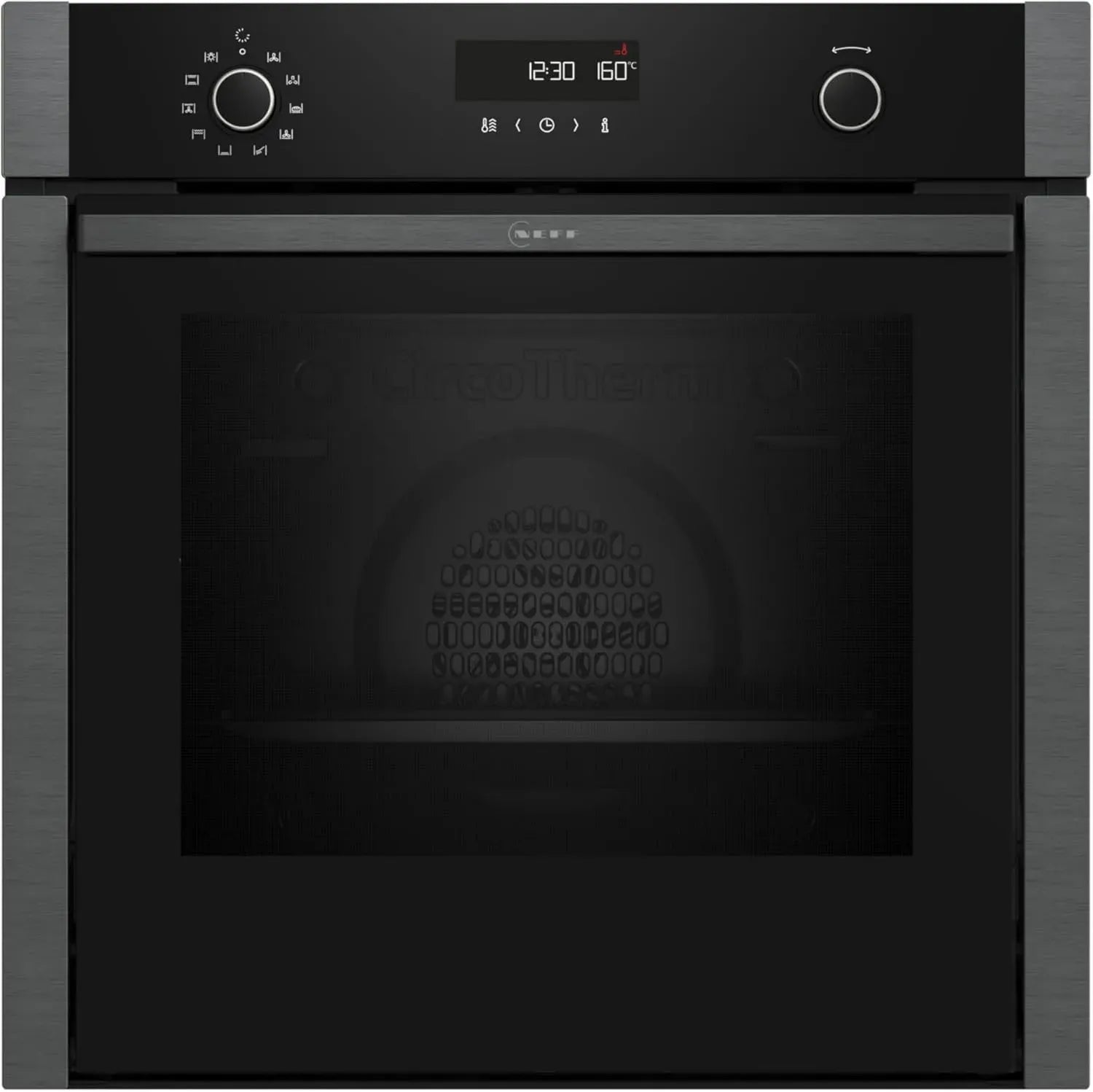 Neff Einbau-Backofen mit Pyrolyse und TFT-Display, Graphitgrau