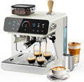 CHEFFANO Siebträgermaschine mit Mühle, 20 Bar, Touchscreen, für Latte & Cappuccino
