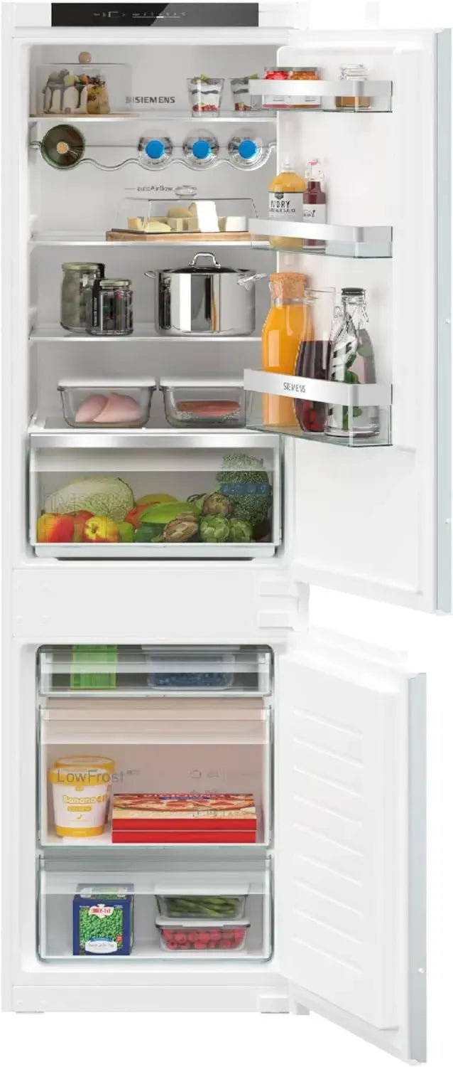 SIEMENS KI86VVSE0 iQ300 Einbau-Kühl-Gefrierkombination, 229 kWh/Jahr, 183L Volumen, hyperFresh, lowFrost Technologie, LED-Beleuchtung, Made in Germany