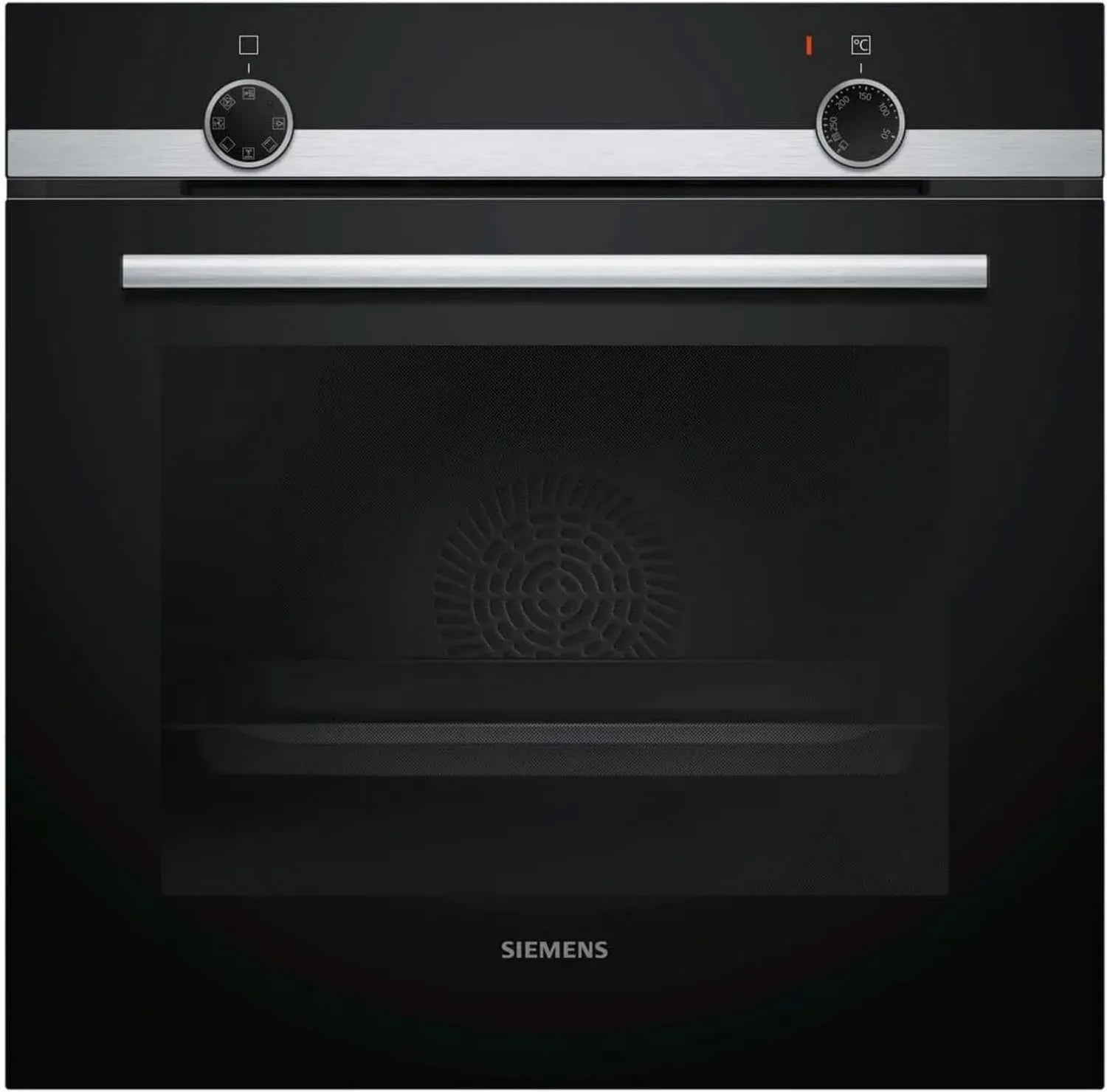 Siemens iQ100 Einbau-Backofen, 60x60 cm, Edelstahl, 3D-Heißluft, Schnellaufheizung