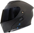 Modularer Bluetooth-Motorradhelm mit Doppelvisier und ECE-Zulassung, Klapphelm für Herren und Damen, S-XXL