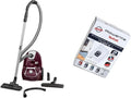 Rowenta RO3969 Kompakt Staubsauger, 750W, 3L Kapazität, Dunkelrot/Silber, inkl. 4 Hygiene+ Beutel