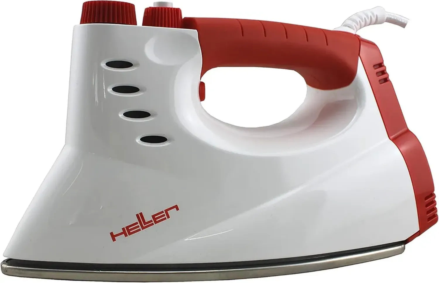 Heller Euro Profi-Dampfbügeleisen mit Edelstahlssohle, 800W, 5,5 Bar, 210 ml, Rot