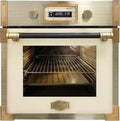 Kaiser Retro Einbau-Backofen 60 cm, Pyrolyse, Elfenbein, 73L, Autark