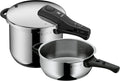 WMF Perfect Schnellkochtopf Set Induktion, 6,5l & 3l, Edelstahl mit abnehmbarem Griff