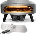 Cozze® 17 Zoll Gas-Pizzaofen CLASSIC mit Cordierit-Stein, Edelstahl-Doppelkammer, automatischer Zündung und integriertem Thermometer