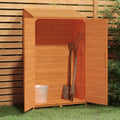 Tidyard Geräteschuppen aus Massivholz, wetterfest, Braun, 102x52x174,5 cm