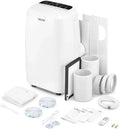Welltec ACN18 Tragbare Klimaanlage 5-in-1: Kühlung, Heizung, Entfeuchtung, Belüftung, Luftreinigung | 18.000 BTU | bis 100 m² | WiFi-Steuerung | Umfangreiches Zubehör | 5 Jahre Garantie