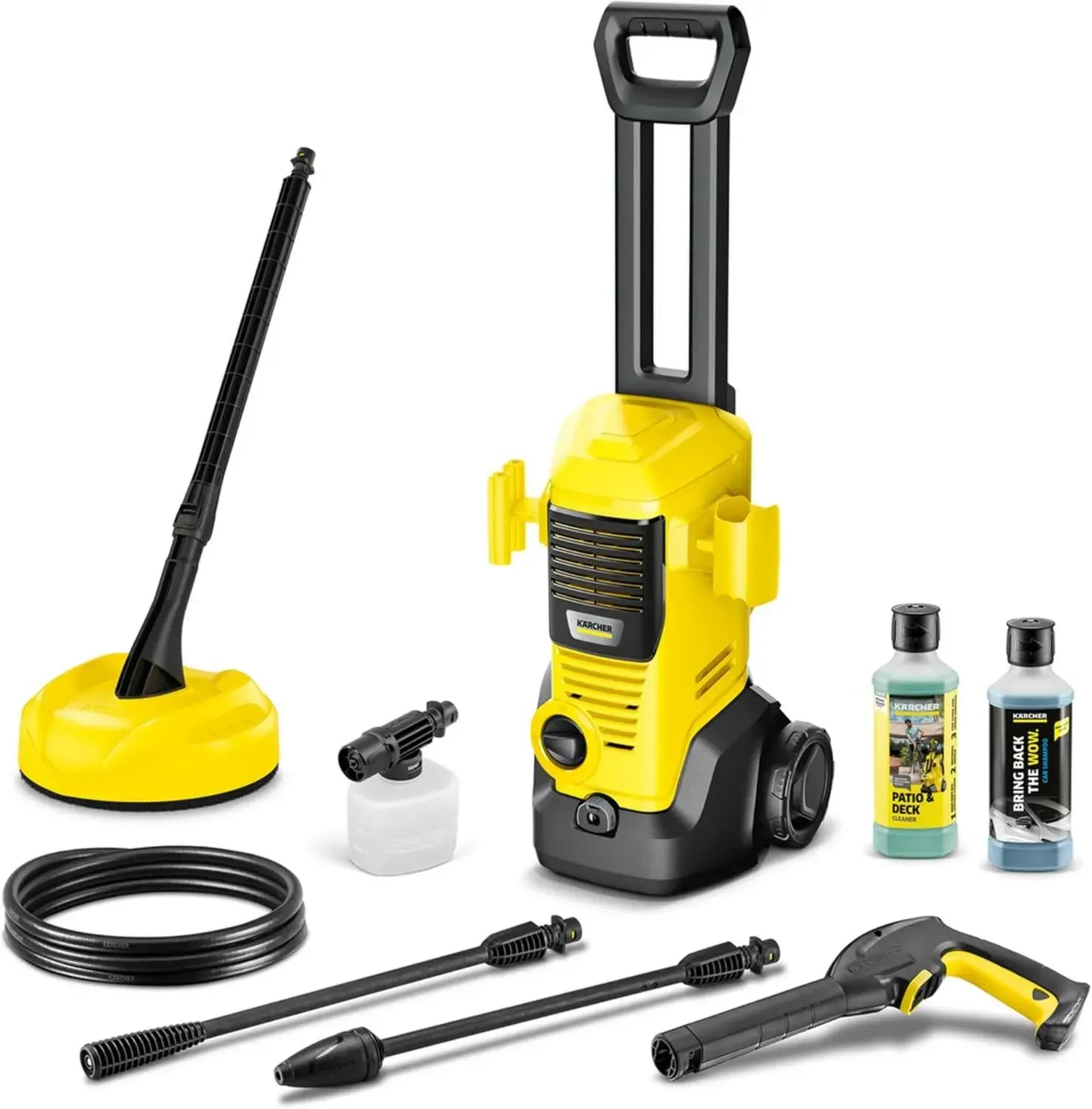 Kärcher Hochdruckreiniger K 2 Premium FJ Home mit Home Kit, maximaler Druck 110 bar, Fördermenge 360 l/h, Flächenleistung 20 m²/h, 4,2 kg