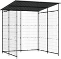 Fahrradunterstand aus Stahl 190x190x222 cm in Schwarz für sicheren Schutz