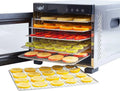 Vita5 Edelstahl Dörrgerät mit 6 Etagen, 650W, LED-Anzeige & 24h Timer – Temperaturkontrolle 35–75°C, leise & effizient für Obst, Gemüse, Fleisch & Kräuter