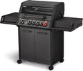 Enders Gasgrill MONROE PRO 4 SIK Turbo Shadow, 4 Brenner, Infrarot Heckbrenner, Seitenkocher, PanoVision, SWITCH GRID mit Searrost, HEAT RANGE, 800°C Turbo Zone, Simple Clean